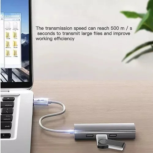 Miniatura 2 de Convertidor Multipuerto Tip C 4 En 1 Hub